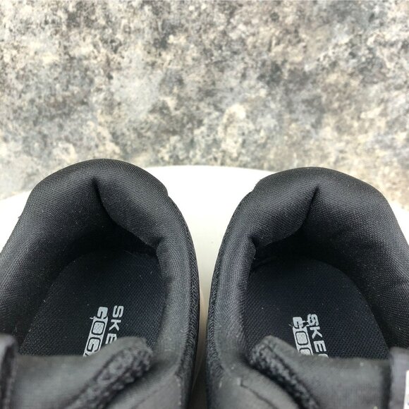 Skechers Womens Size 6 Go Walk Joy Black GogaMat Lace-Up Walking Sneakers 179021 - Picture 4 of 14